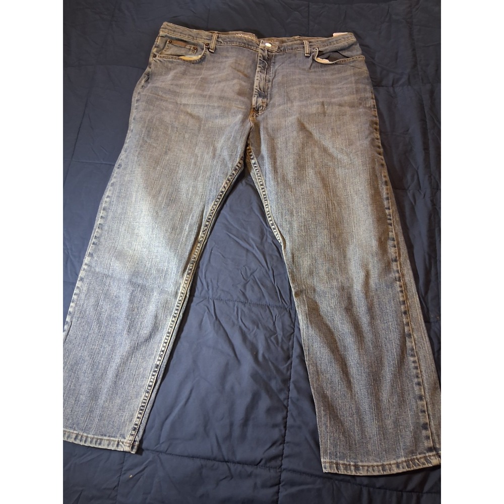 Wrangler Mens Advance Comfort Jeans 42‎ x 30 Blue 47 Regular Fit Cotton